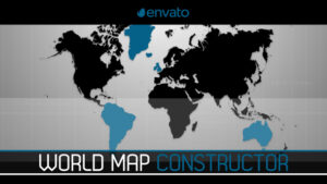 پروژه افترافکت سازنده نقشه جهان