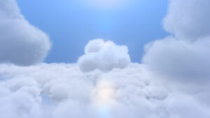 پروژه افترافکت نمایانگر لوگوی ابری