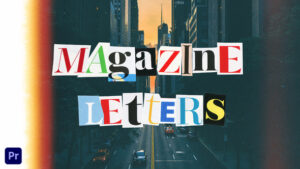حروف جدا شده مجله | برای پریمیر پرو