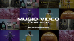 پروژه آماده اپل موشن عناوین موزیک ویدیو بسته 1
