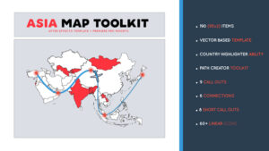 پروژه افترافکت جعبه ابزار نقشه آسیا