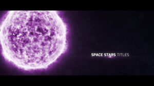 پروژه افترافکت عناوین ستاره های فضایی