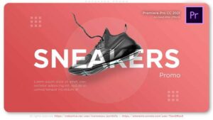 پروژه آماده پریمیر پرو تبلیغ کفش کتانی