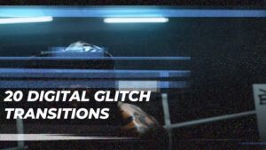 پروژه افترافکت ترنزیشن با افکت Glitch دیجیتال